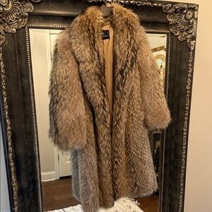 Luxurious Raccoon Fur Coat in Brown